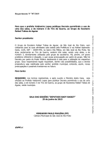 Requerimento Nº 707/2015 Para que o prefeito Valdomiro Lopes