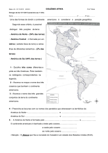 Mapa -23- 01/11/2015 20:00 h COLÉGIO ATIVA Prof.ª Eliete
