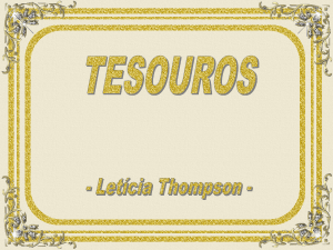 Tesouros - Letícia Thompson