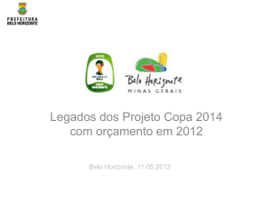 Plano de Projeto - Prefeitura de Belo Horizonte