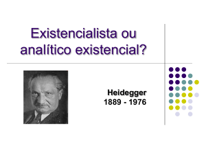 Existencialista ou analítico existencial?