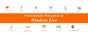 Potencialidades do Windows Live