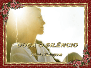 Ouça o silêncio - Letícia Thompson