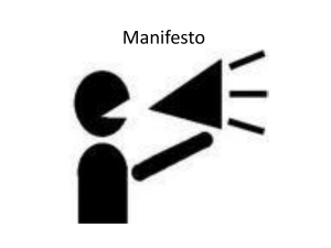 Manifesto - Professor Gustavo Borges