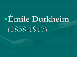 Concepção de religião, segundo Emile Durkheim
