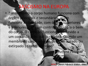 fascismo na europa