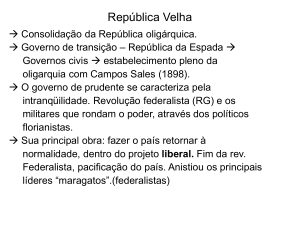 República Velha - Ιστορία | Uma sociedade que não conhece seu