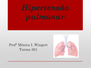 Hipertensão pulmonar - Colégio Dom Feliciano