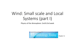 Wind: Small scale and Local Systems