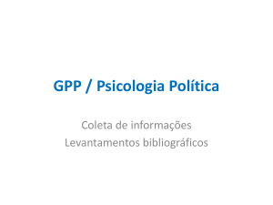 GPP / Psicologia Política - EACh