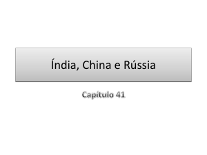 Índia, China e Rússia