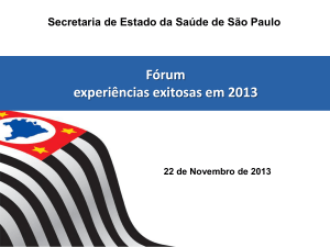 - Secretaria de Estado da Saúde de São Paulo