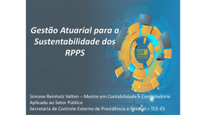 Gestão Atuarial para a Sustentabilidade dos RPPS