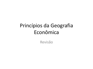 Princípios da Geografia Econômica