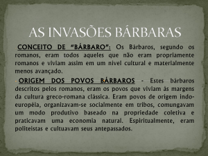 as invasões bárbaras