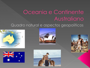 Oceania e Continente Australiano