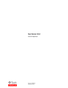 Sun Server X4-2 - Guia de Segurança