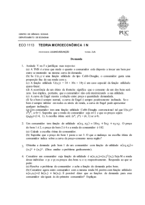 exercícios - Departamento de Economia PUC-Rio