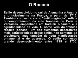 O Rococó