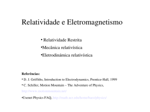 Relatividade e Eletromagnetismo