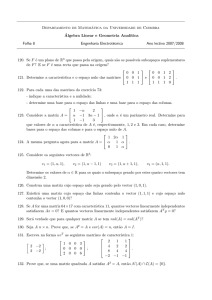 Folha 8 - Departamento de Matemática
