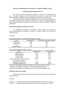 Diretrizes Complementares para Estilos e Unidades da RBZ nº1/2011