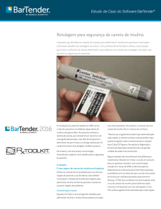 Identificação de canetas de insulina em farmácia