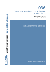 036 - Cetoacidose Diabética na Infância e Adolescência