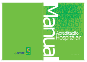 Manual Brasileiro de Acreditação Hospitalar - BVS MS