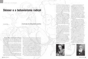 Skinner e o behaviorismo radical