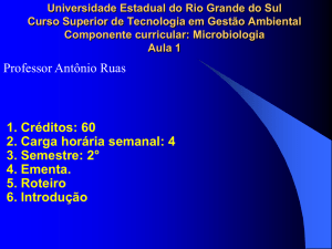Microbiologia - Professor Antônio Ruas