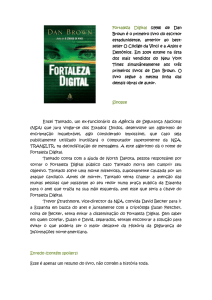 Fortaleza Digital (1998) de Dan Brown é o primeiro livro do escritor