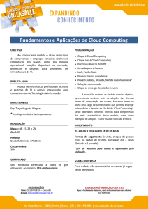 Fundamentos e Aplicações de Cloud Computing