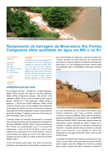 Rompimento de barragem da Mineradora Rio Pomba Cataguases