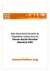 memoriafsm.org - Fórum Social Mundial