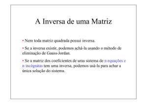 3.3 The Inverse of a Matrix - MTM