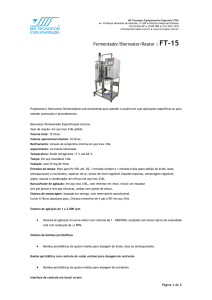 Fermentador/Biorreator/Reator | FT-15