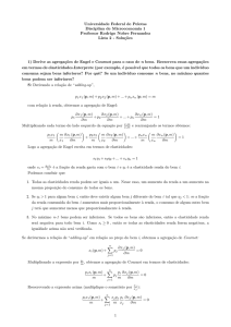 Soluções da Lista 2 - Prof. Rodrigo Nobre Fernandez