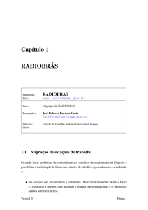 Capítulo 1 RADIOBRÁS - Portal Software Livre