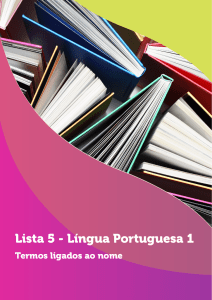 Lista 5 - Língua Portuguesa 1