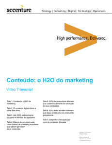 Conteúdo: o H2O do marketing