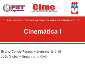 Cinemática I - PET Engenharias