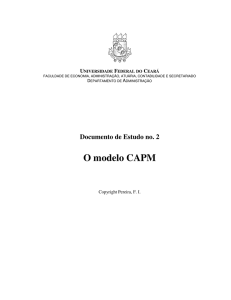 O modelo CAPM
