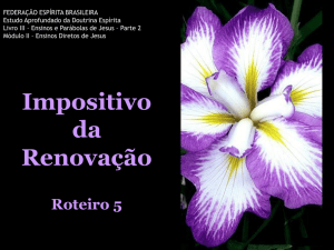 Apresentação do PowerPoint - Federação Espírita Brasileira