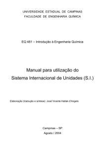 Manual do Sistema Internacional de Unidades - FEQ