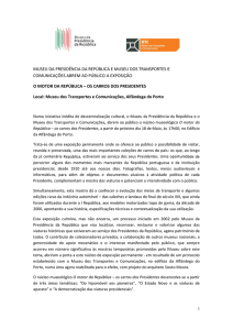 Press release - Museu da Presidência da República