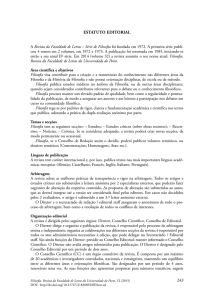 243 estatuto editorial - Faculdade de Letras da Universidade do