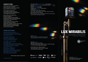 lux mirabilis - Ano Internacional da Luz