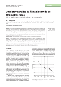Uma breve análise da física da corrida de 100 metros rasos - IB-USP