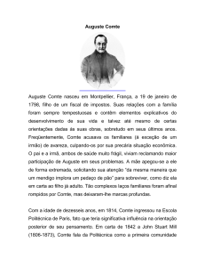 Auguste Comte Auguste Comte nasceu em